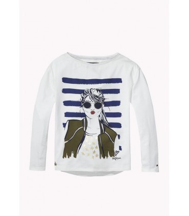 CAMISETA NIÑA DE LA MARCA TOMMY HILFIGER