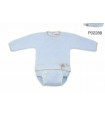 CONJUNTO BEBE PUNTILLA CELESTE/CAMEL