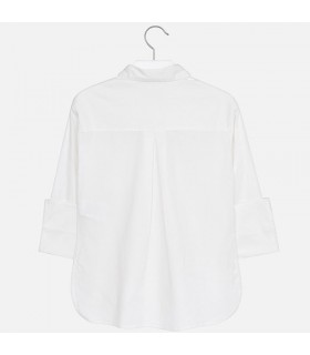 BLUSA NIÑA MANGA LARGA TEJIDO OXFORD MAYORAL