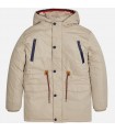PARKA NIÑO EN PLANA CON CAPUCHA