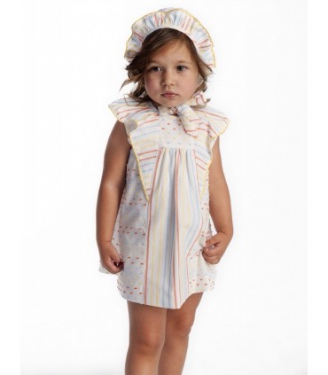 VESTIDO BEBE CON CAPOTA DE LA MARCA JOSE VARON