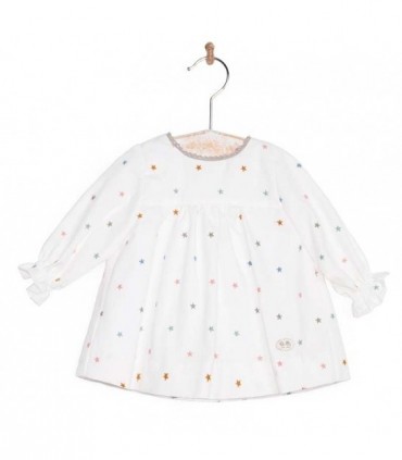 VESTIDO BEBE ESTRELLAS DE LA MARCA JOSE VARON