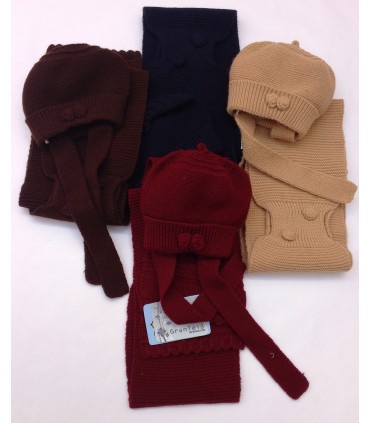 CONJUNTO BEBE GORRO Y BUFANDA DE LA MARCA GRANLEI
