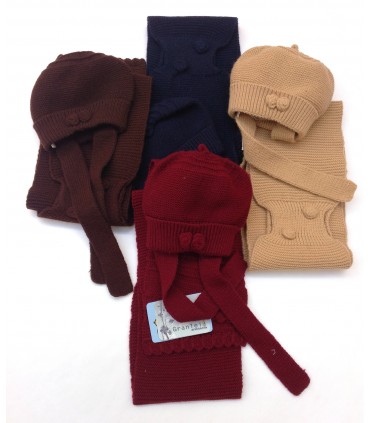 CONJUNTO BEBE GORRO Y BUFANDA DE LA MARCA GRANLEI