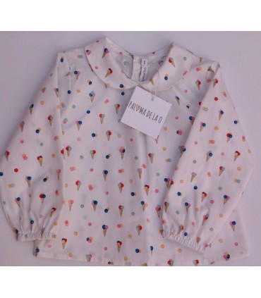 BLUSA BEBE DE LA MARCA PALOMA DE LA O