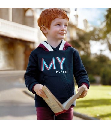 SUDADERA CAPUCHA TRICOLOR NIÑO DE LA MARCA MAYORAL