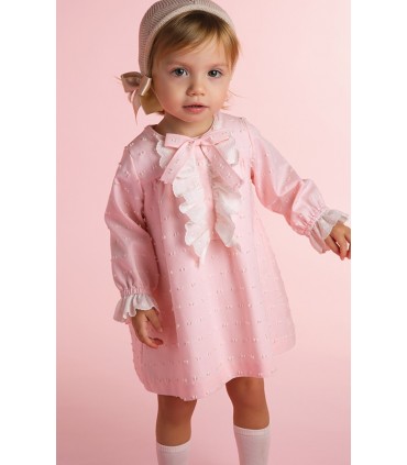 VESTIDO PLUMETI ROSA NIÑA DE LA MARCA ROCHY