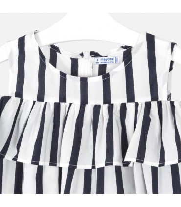 VESTIDO RAYAS VOLANTE DE LA MARCA MAYORAL