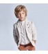 CAMISA INFANTIL LINO CUELLO MAO RAYAS MAYORAL