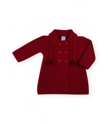 ABRIGO PUNTO BEBE FAMILIA POMPON MARCA SARDON