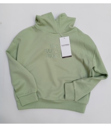 SUDADERA NIÑA MANGA LARGA CAPUCHA MARCA TIFFOSI