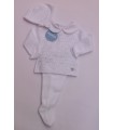 CONJUNTO BEBE PUNTO TRES PIEZAS MARCA JULIANA