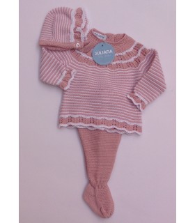 CONJUNTO BEBE TRES PIEZAS MARCA JULIANA