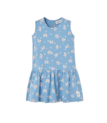 VESTIDO INFANTIL ALGODÓN TALLE BAJO MARCA WATERLEMON