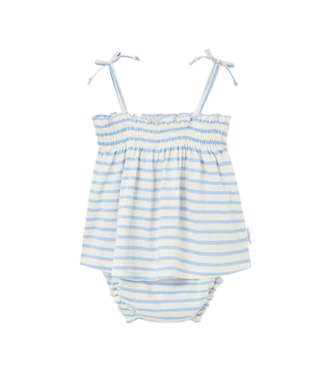 VESTIDO Y BRAGUITA BEBE ALGODÓN MARCA WATERLEMON