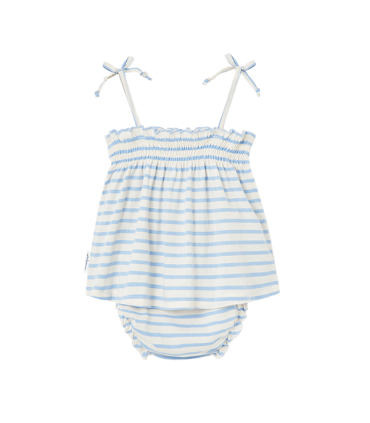 VESTIDO Y BRAGUITA BEBE ALGODÓN MARCA WATERLEMON