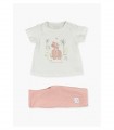 CONJUNTO BEBE CAMISETA MANGA CORTA,LEGGING MARCA LOSAN