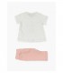 CONJUNTO BEBE CAMISETA MANGA CORTA,LEGGING MARCA LOSAN