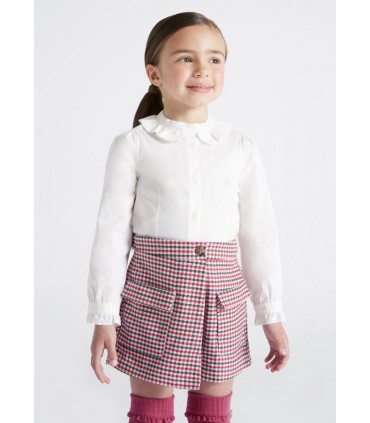 FALDA PANTALON CUADROS PARA NIÑA MARCA MAYORAL