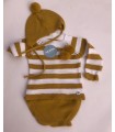 CONJUNTO BEBE PUNTO TRES PIEZAS MARCA JULIANA