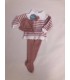 CONJUNTO BEBE PUNTO TRES PIEZAS MARCA JULIANA