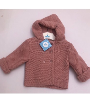 ABRIGO BEBE PUNTO GORRO MARCA SARDON