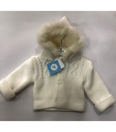 CHAQUETON BEBE PUNTO CON PELO GOORO MARCA SARDON