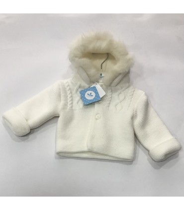 CHAQUETON BEBE PUNTO CON PELO GOORO MARCA SARDON