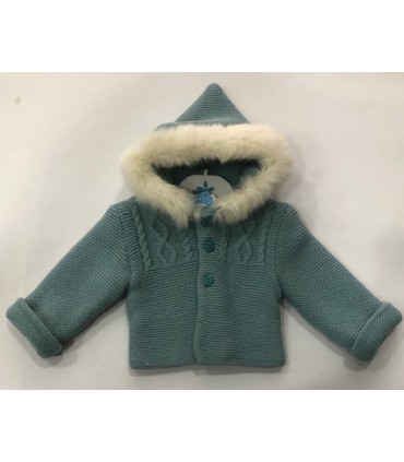 CHAQUETON BEBE PUNTO CON PELO GOORO MARCA SARDON