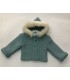 CHAQUETON BEBE PUNTO CON PELO GOORO MARCA SARDON