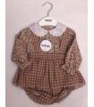 CONJUNTO BEBE ESTAMPADO -CUADITOS MARCA BABIDU