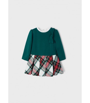 VESTIDO BEBE CUADROS MARCA MAYORAL