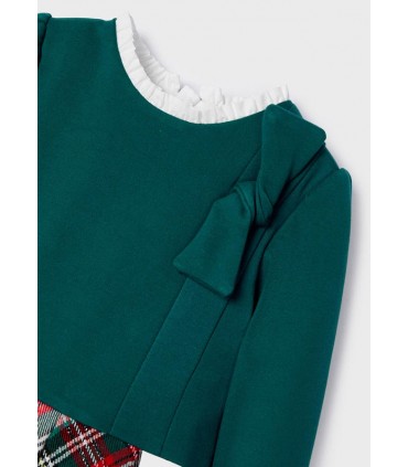 VESTIDO BEBE CUADROS MARCA MAYORAL