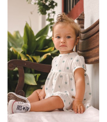 VESTIDO ESTRELLA BORDADO BEBE MARCA JOSE VARON