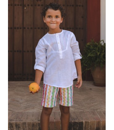 CONJUNTO NIÑO MULTICOLOR DOS PIEZAS MARCA JOSE VARON