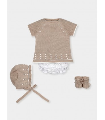CONJUNTO BEBE CUATRO PIEZAS MARCA MAC ILUSION