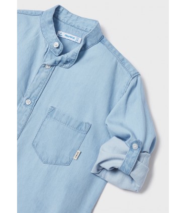 CAMISA MANGA LARGA CUELLO MAO MARCA MAYORAL