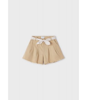 SHORT NIÑA CON CINTURON ESTAMPADO MARCA MAYORAL