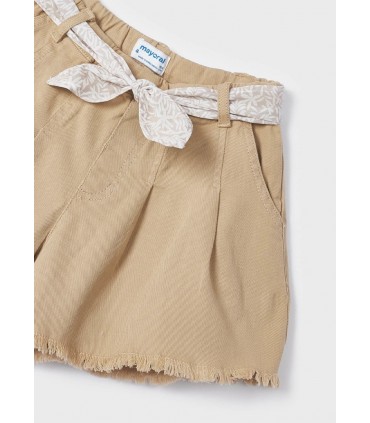SHORT NIÑA CON CINTURON ESTAMPADO MARCA MAYORAL