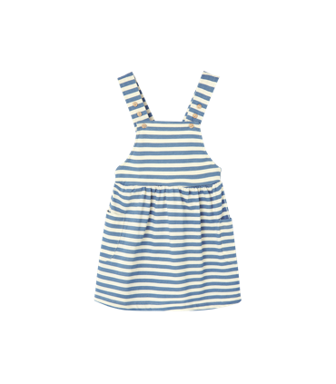 VESTIDO PETO NIÑA RAYAS MARCA WATERLEMON
