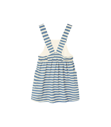 VESTIDO PETO NIÑA RAYAS MARCA WATERLEMON