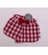 SHORT NIÑA CUADRO ROJOS MARCA MON PETIT BONBON