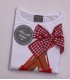 CAMISETA NIÑA ESTAMPADO ZAPATILLA MARCA MON PETIT BONBON