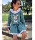 VESTIDO NIÑA ALGODON MARCA MON PETIT BONBON