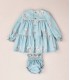 VESTIDO BEBE DOS PIEZAS ESTAMPADO ELEFANTES MARCA COCOTE