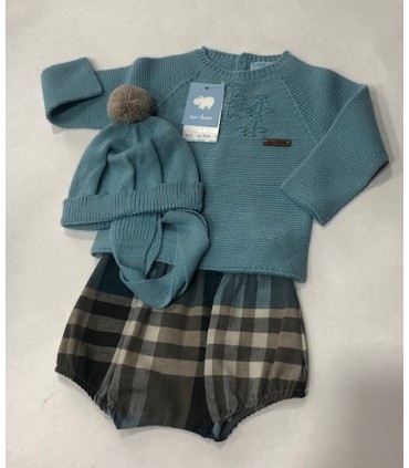 CONJUNTO BEBE TRES PIEZAS MARCA MAC ILUSION