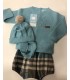 CONJUNTO BEBE TRES PIEZAS MARCA MAC ILUSION