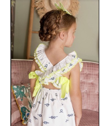 VESTIDO NIÑA COLECCION NUDOS MARCA MON PETIT BONBON