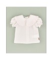BLUSA LINO BEBE BLANCA MARCA COCOTE