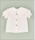BLUSA LINO BEBE BLANCA MARCA COCOTE